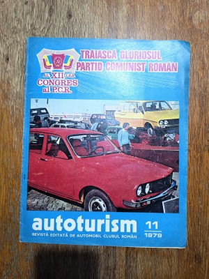 Revista Autoturism nr. 11 / 1979, coperta Dacia / CSP foto