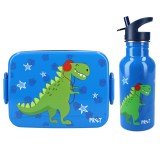 Set cutie alimente 16x13x5 cm si bidon inox 500 ml Pret blue