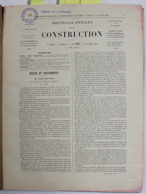 NOUVELLES ANNALES DE LA CONSTRUCTION , COLIGAT DE 13 NUMERE DISPARATE , APARUTE IAN. 1903 - MARTIE.1911 foto