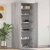 VidaXL Dulap pentru Pantofi Gri Sonoma 80x35,5x180 cm Lemn Prelucrat
