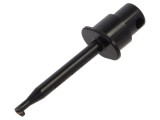 Clips Măsurare cu C&acirc;rlig Neagră 2mm 60VDC 30VAC