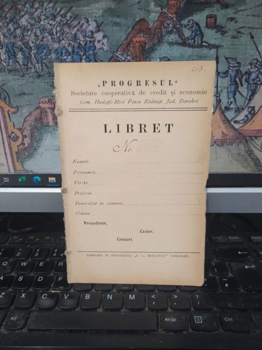 Progresul, Societate cooperativă de credit și economie com. Hudești-Mici plasa Rădăuți, jud. Dorohoi, azi com. Hudești, jud Botoșani, Dorohoi 1904 195