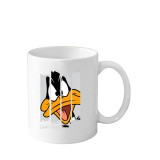 Cana din ceramica haioasa desene animate vechi, 330 ml, alba, tematica Daffy Duck 2