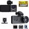 Camera Auto DVR Tripla TSS-D12, cu Ecran LCD 2 Inchi, Full HD 1080P