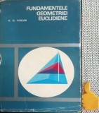 Fundamentele geometriei euclidiene H. G. Forder