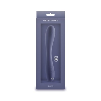 Rhett - Vibrator wand, albastru, 20 cm foto