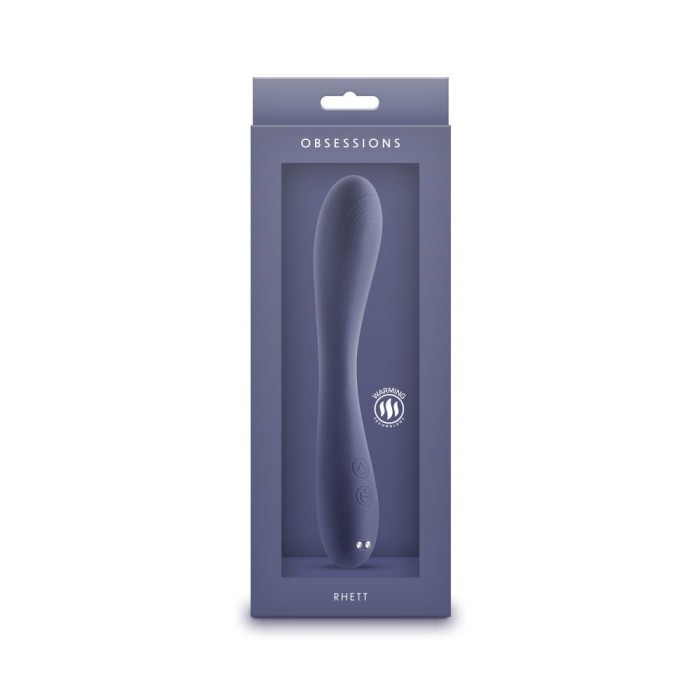 Rhett - Vibrator wand, albastru, 20 cm