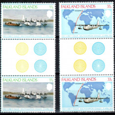 Falkland 1978, Mi #270-271**, aviatie, avioane, MNH! Cota 22,50 €!