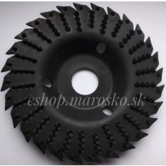 Disc circular slefuit, modelat, raspel, otel carburat 125mm T-64