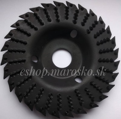 Disc circular slefuit, modelat, raspel, otel carburat 125mm T-64 foto