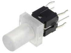 Comutator Tastatură SPST-NO cu LED Incolor 12V