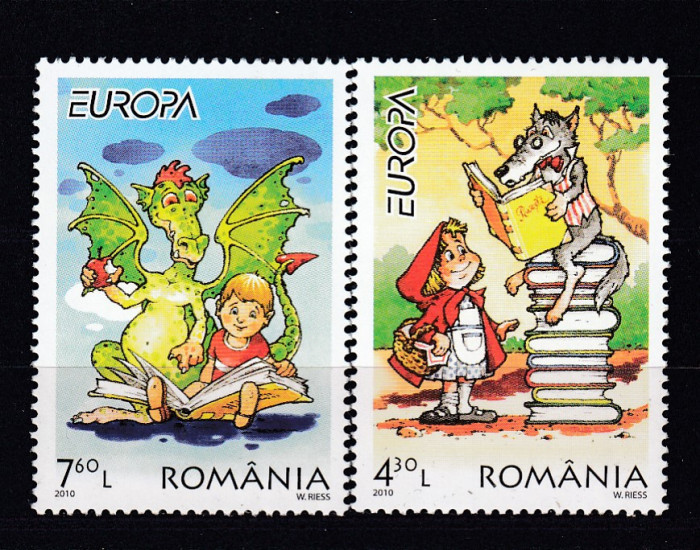 ROMANIA 2010 LP1862 EUROPA 2010-CARTI PENTRU COPII SERIE MNH