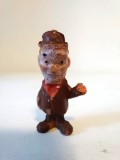 Figurina romaneasca veche anii 80 personaj desene animate Stan din Stan si Bran, cauciuc 4,5cm