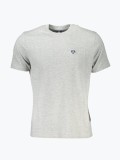Cumpara ieftin Tricou barbati din amestec de bumbac si viscoza cu logo si croiala Regular fit gri, S