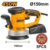 Masina de slefuit slefuitor rotativ 450 w 150 mm - Ingco RS4508