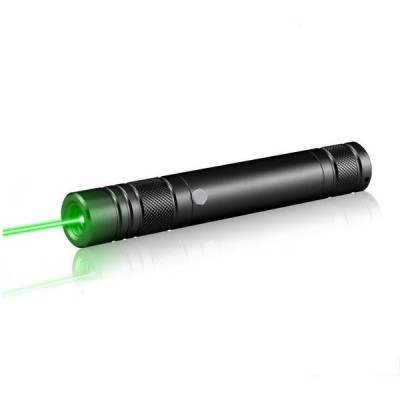 Laser pointer verde 100 mW cu incarcare prin USB si 5 capete 3D foto