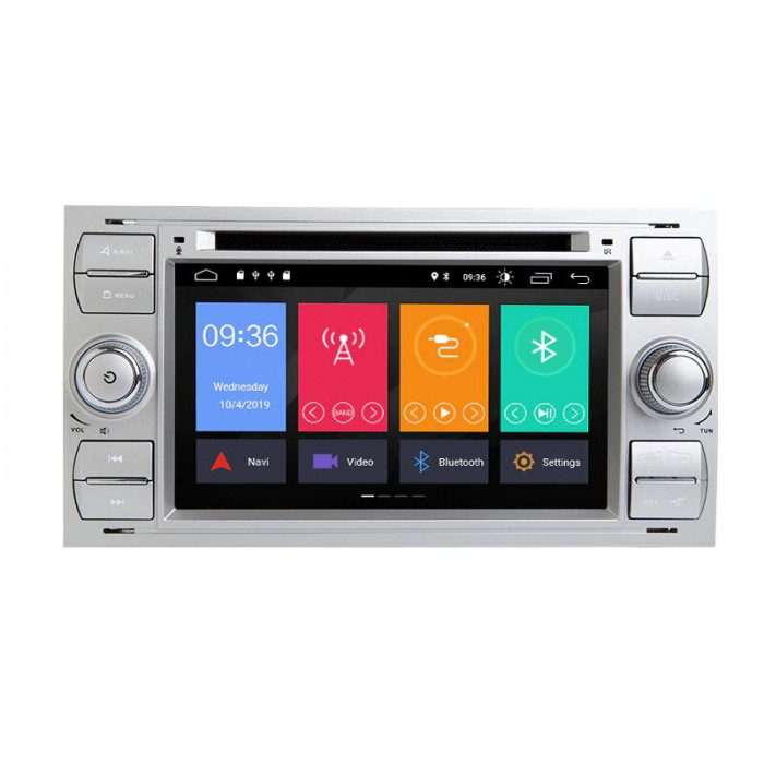 Navigatie Ford Focus 2/ C-MAX/ S-MAX/ Galaxy/ Fusion/ Fiesta/ Kuga AUTONAV Android GPS Dedicata cu DVD-Player, 32GB Stocare, 2GB DDR3 RAM, Display 7&quot;