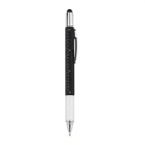 Cumpara ieftin Pix multifunctional 6 in 1, rigla, 2 surubelnite, touchscreen, nivela cu bula, metal, 14.8 cm, negru-argintiu