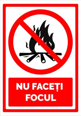 Indicator nu faceti focul foto
