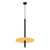 Lampă Suspendată Feltro 1 Negru/Galben