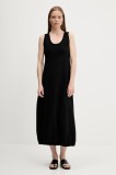 Answear Lab rochie culoarea negru, midi, drept