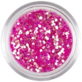 Decora&Aring;&pound;iune roz - hexagoane 1mm, INGINAILS