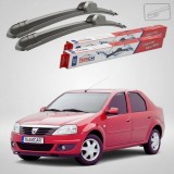 Cumpara ieftin Ștergătoare Dacia Logan I Sedan 2004-2012 | Set Față Flat &ndash; TeamCar&reg;