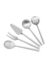 Set ustensile servire 5 bucati CKB0253 Argintiu 25.5x25.5x3 cm