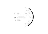 TEXTAR 91066800 Set saboti frana, frana de mana