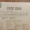 ATESTAT SCOLAR SIBIU 1897- SCOALA DE FETE , CLASA III-A