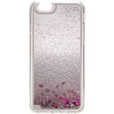 Carcasa Tellur din Plastic rezistent cu Sclipici pentru iPhone 6/6S, Alb foto