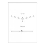 Brat Dublu Drept 180&deg; 0.5m Pentru Stalp - SOLENTIS