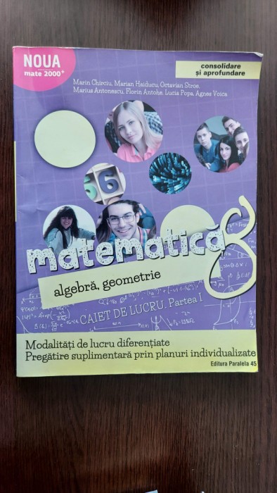 MATEMATICA ALGEBRA GEOMETRIE CLASA A VIII A CAIET DE LUCRU PARTEA I CHIRCIU