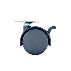 Roti Mobila Plate Plastic, Frana, Set 4 - 40 Mm foto