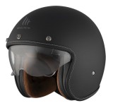 Casca open face pentru scuter - motocicleta MT Le Mans 2 S SV negru mat (ochelari soare integrati) &ndash; omologare noua ECE 22.06 L (59/60cm)