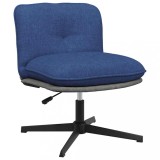VidaXL Scaun de birou pivotant, albastru, material textil