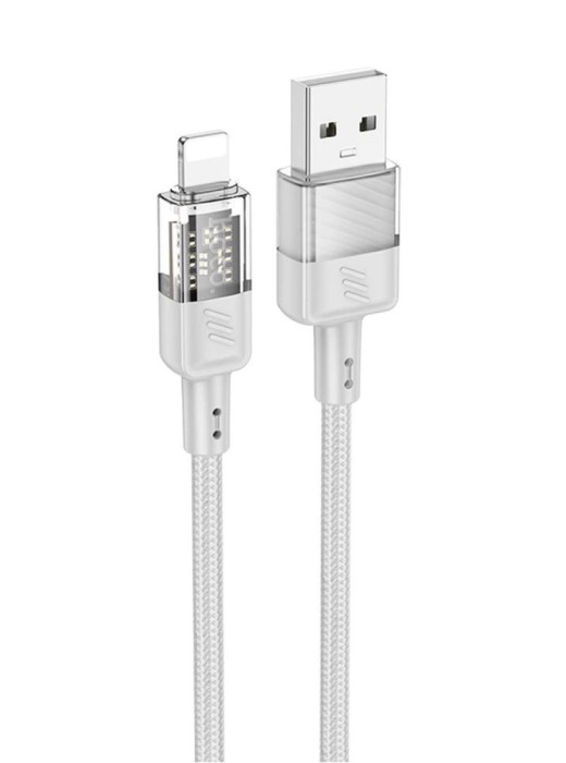 Cablu transfer date si incarcare Hoco U129 USB-A - USB-C PD18W 3A 1.2m, Gri