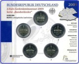 GERMANIA 2009 - 5 x 2 euro comemorativ -Ludwingskirche -A,D,F,G,J -blister/BU, Europa