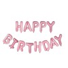 Set baloane folie Cyrax, Happy Birthday, 40 cm, roz deschis