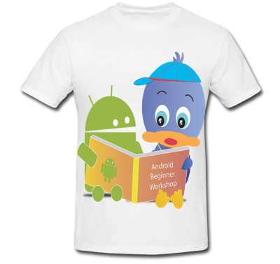 Tricou &amp;quot; Android &amp;amp; duck &amp;quot; foto