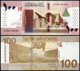 SUDAN █ bancnota █ 100 Pounds █ 2021 █ UNC █ necirculata