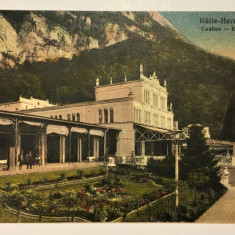 Herculane, Casino, carte postala color, mai 1930