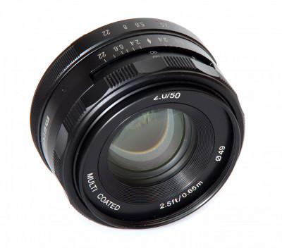 Obiectiv manual Meike 50mm F2.0 pentru FujiFilm FX-mount foto