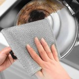 Set 10 Lavete din S&acirc;rmă Abrazivă pentru Vase Curățare Eficientă Rezistență Maximă