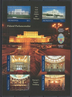 Romania 2011 - LP 1898 a nestampilat - Palatul Parlamentului - bloc foto