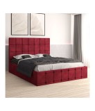 Pat Ven03 Visiniu + Saltea Lux Ortopedica 160x200cm