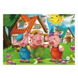 Puzzle Cei Trei Purceluși - Joc Educațional pentru Copii, CMCLASS