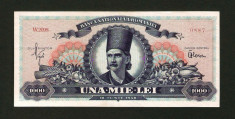 ROMANIA 1000 LEI - 1948 . UNC . NECIRCULATA . TUDOR VLADIMIRESCU foto
