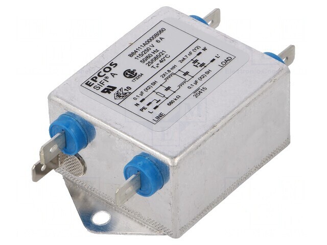 Filtru Anti-Interferențe Monofazat 250VAC 6A