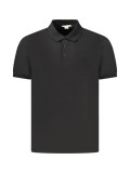 Cumpara ieftin Tricou polo barbati cu croiala Regular Fit, inchidere cu nasturi, negru, S